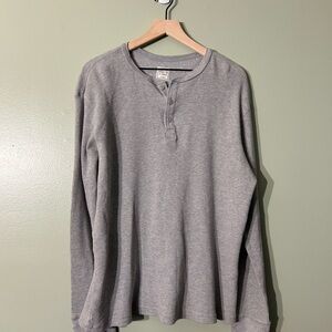 Merona Charcoal Long Sleeve Henley